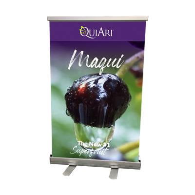 Table Top Banner - QuiAri Magqui Superfruit