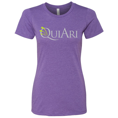 QuiAri Next Level Women's CVC Crew - Purple Rush
