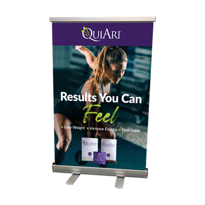 Table Top Banner - QuiAri Results You Feel