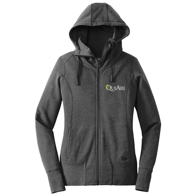 QuiAri New Era Ladies Tri-Blend Fleece Full-Zip Hoodie